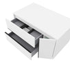Masca baie pentru lavoar, Savini Due Terra 80, cu sertare si usa, alb mat, montaj suspendat, 80.2 x 45.5 x 41.6 cm
