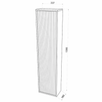 Dulap baie suspendat, Savini Due Portofino 2320C/F00/F40, 1 usa, stejar + alb, 33.7 x 16 x 138.6 cm