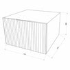 Sertar suspendat, Savini Due Roma 3010/F40, stejar auriu, 40 x 40 x 26 cm