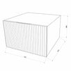Sertar suspendat, Savini Due Roma 3010/F95, gri perlat, 40 x 40 x 26 cm