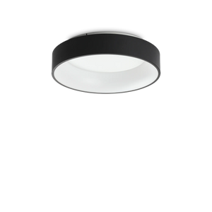 Plafonieră Ideal Lux Ziggy, negru, Ø45 cm, 307206