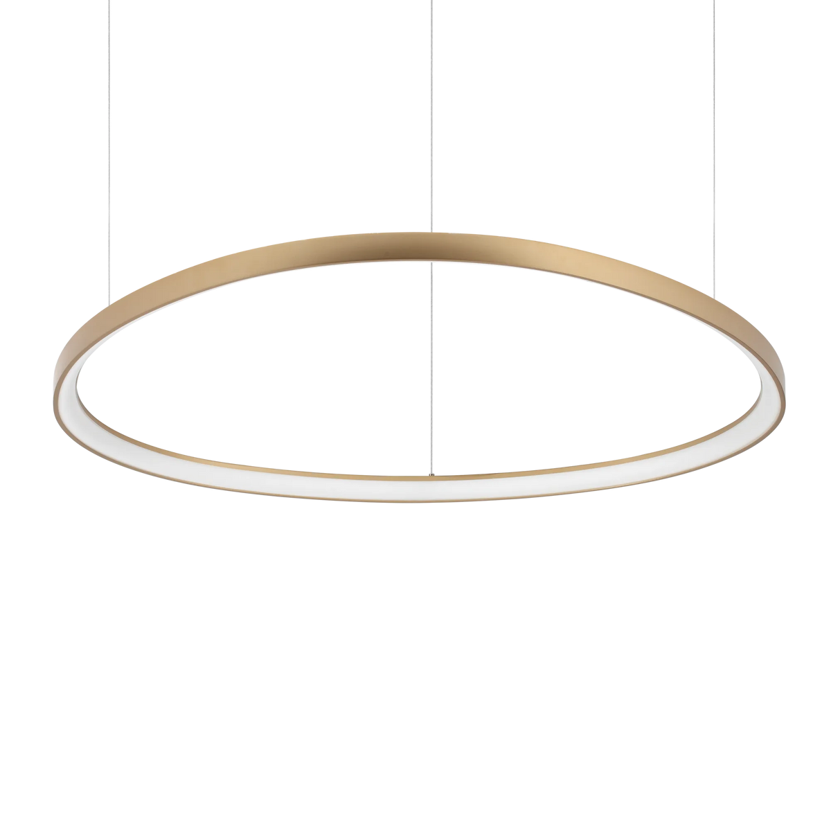 Lustră Ideal Lux Gemini ON-OFF 2700K, alamă, Ø105 cm, 341637