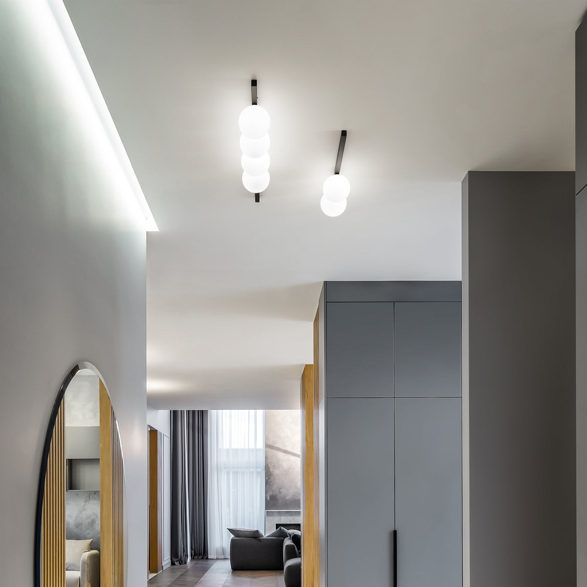 Plafonieră Ideal Lux Binomio PL2, negru, 310671