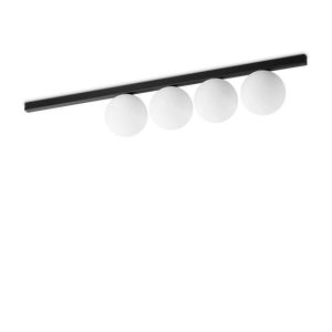 Plafonieră Ideal Lux Binomio PL4, negru, 310688