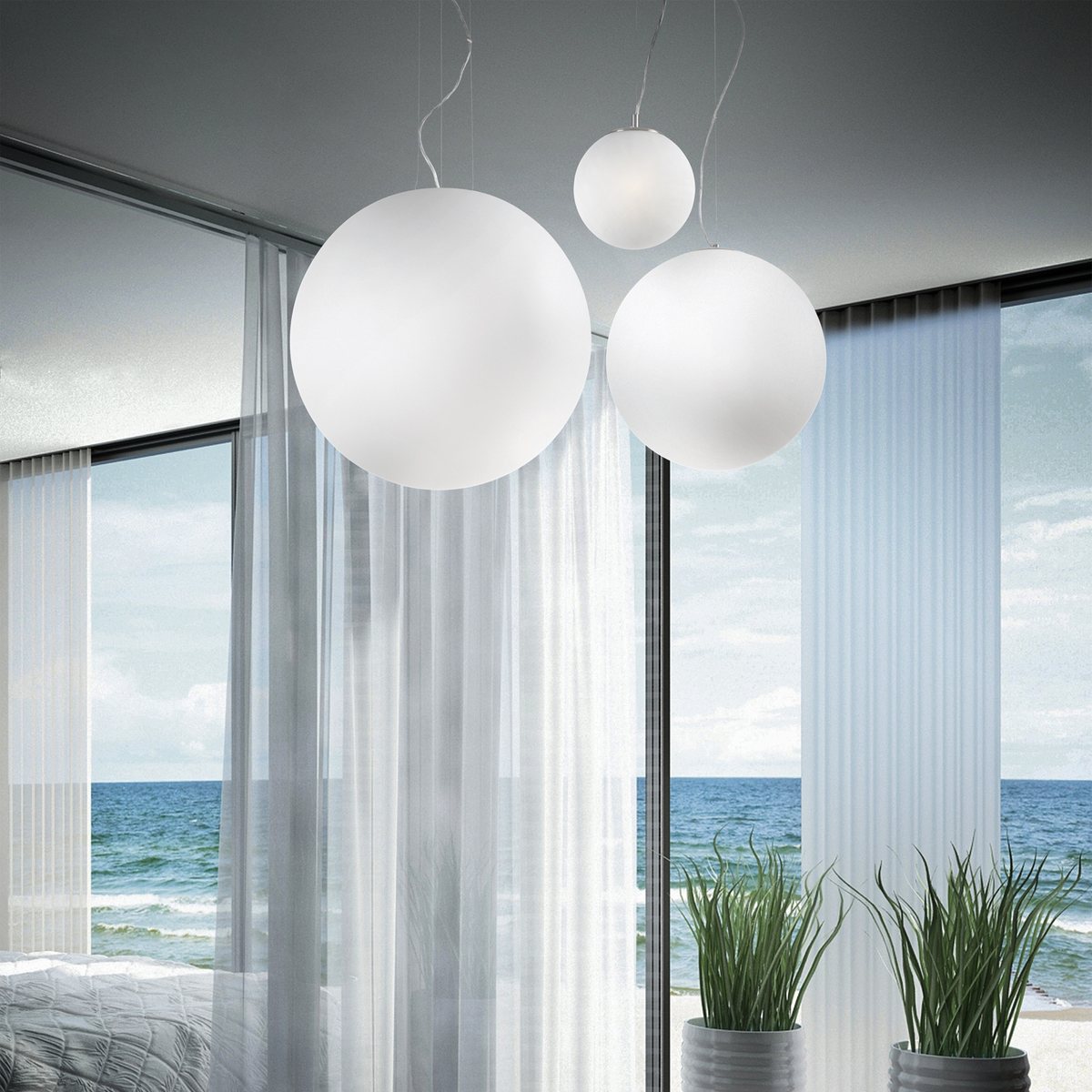 Pendul Ideal Lux Mapa SP1, Ø40 cm, 32139