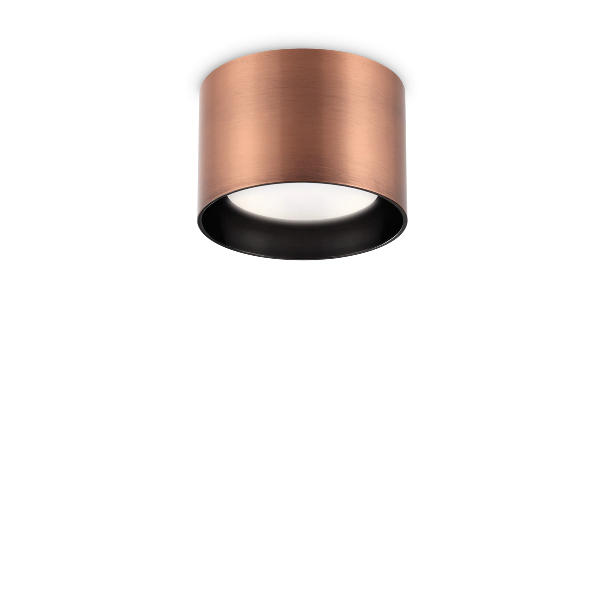 Plafonieră Ideal Lux Spike PL1 Round, cupru, 310893