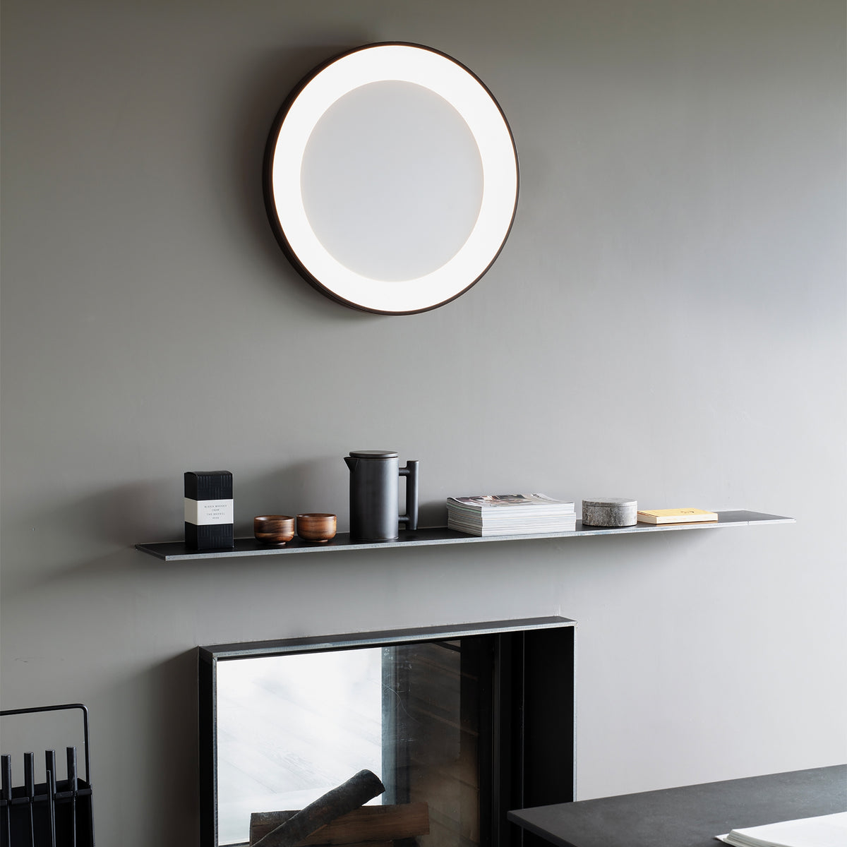 Plafonieră Ideal Lux Planet, negru, Ø40 cm, 312330