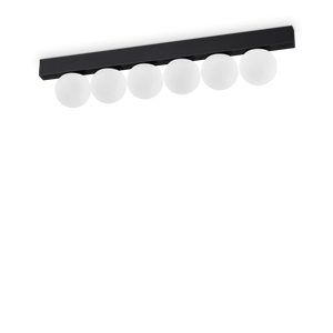 Plafonieră Ideal Lux Ping Pong PL6, negru, 313290