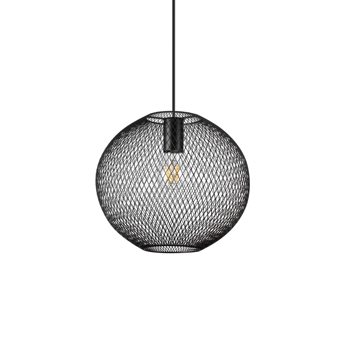 Pendul Ideal Lux Net SP1, negru, Ø29 cm, 313788