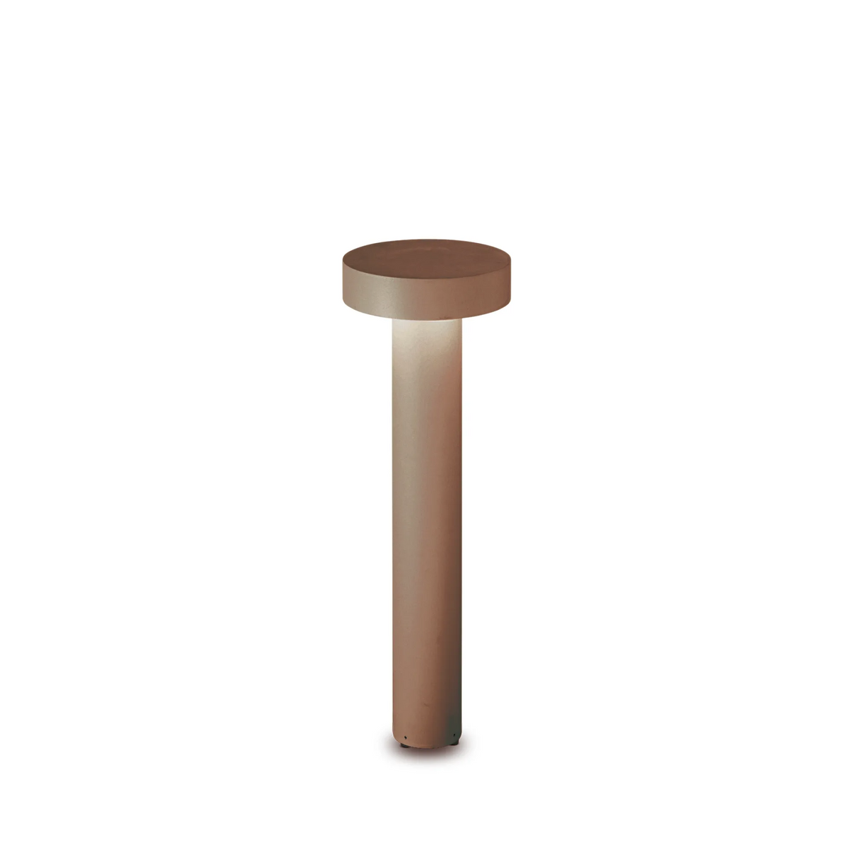 Stâlp de iluminat exterior Ideal Lux Tesla PT4, cafea, H60 cm, 316048