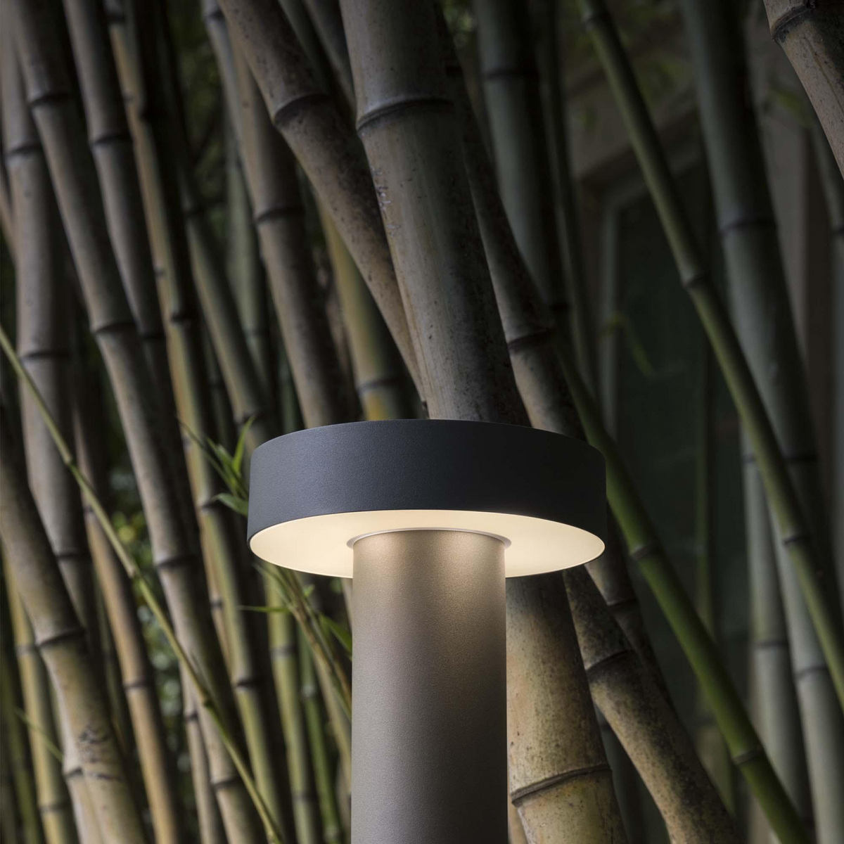Stâlp de iluminat exterior Ideal Lux Tesla PT4, negru, H60 cm, 326917