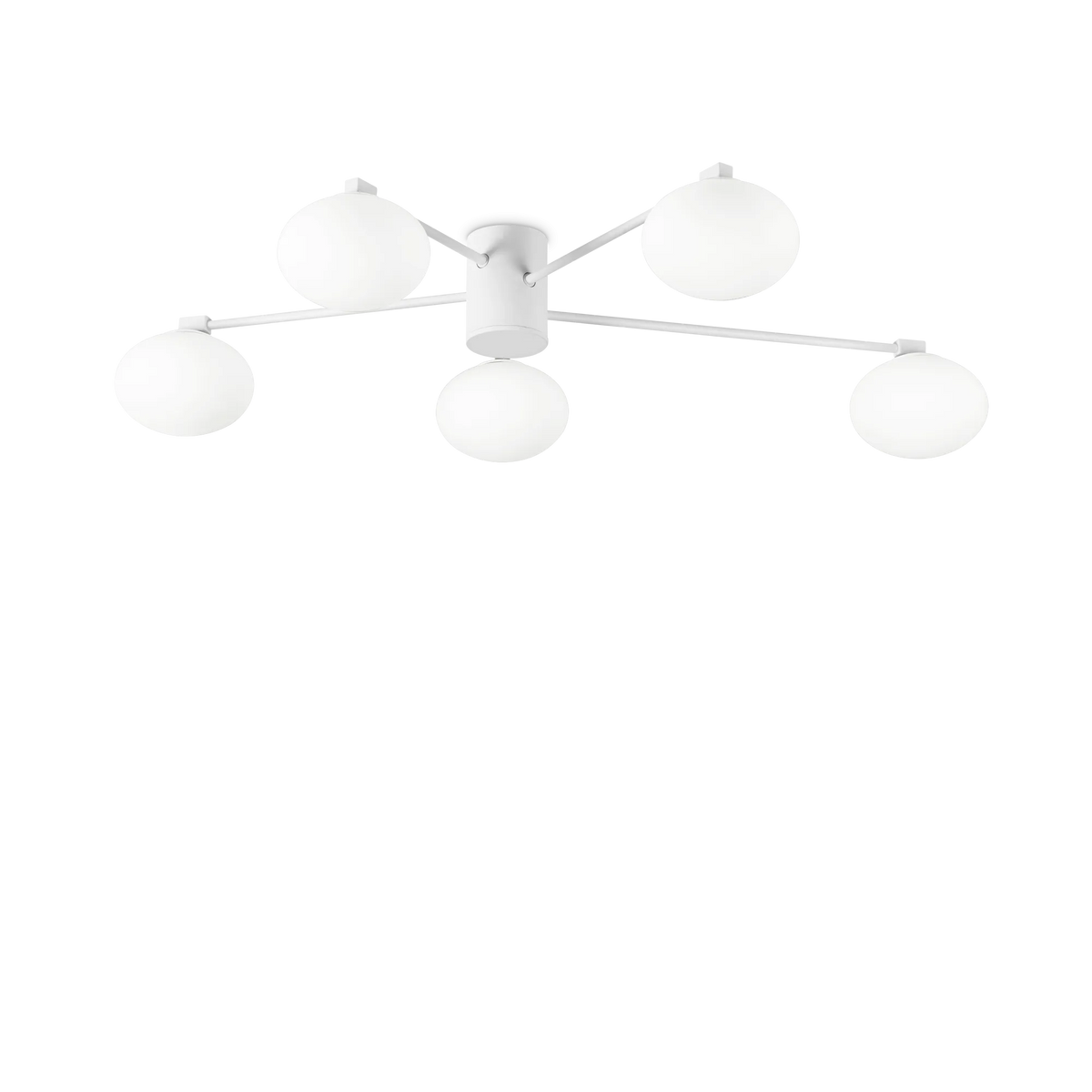 Plafonieră Ideal Lux Hermes PL5, alb, Ø90 cm, 316680