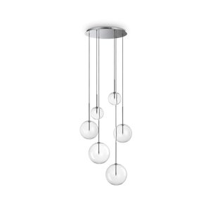 Lustră Ideal Lux Equinoxe SP6, crom, 317250