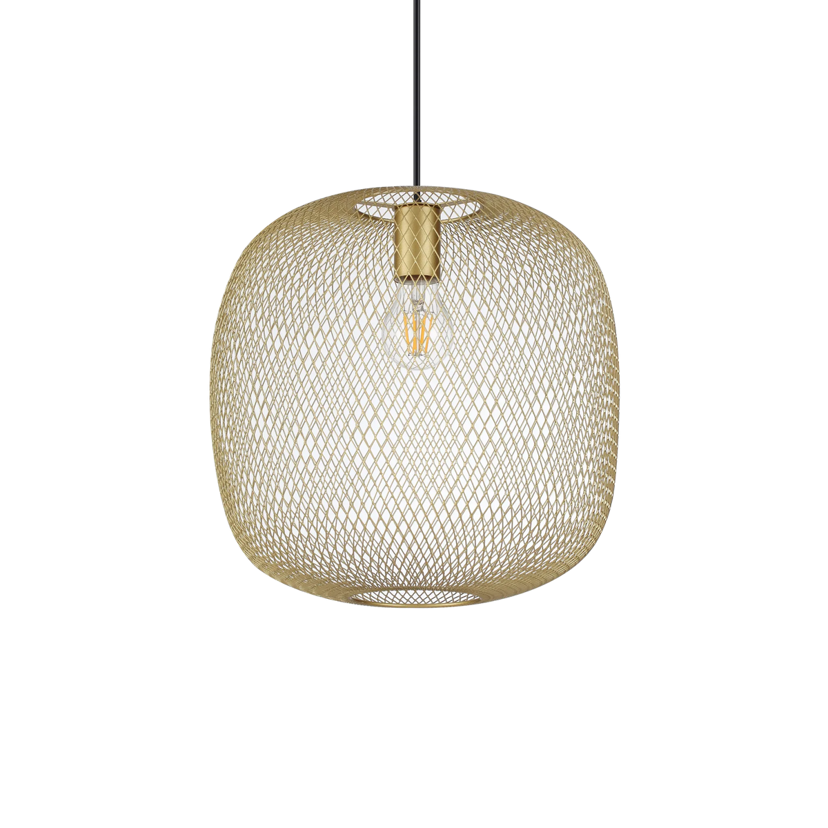 Pendul Ideal Lux Net SP1, auriu, Ø34 cm, 317281