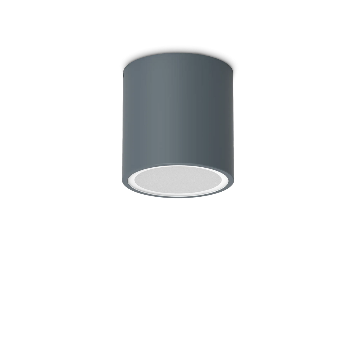 Plafonieră de exterior Ideal Lux Techo PL1 Round, antracit, Ø9 cm, 318110