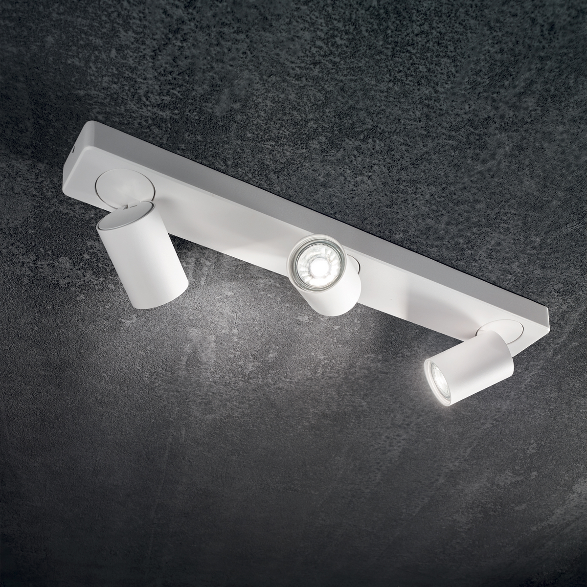 Plafonieră Ideal Lux Rudy PL3 Square, negru, 321516