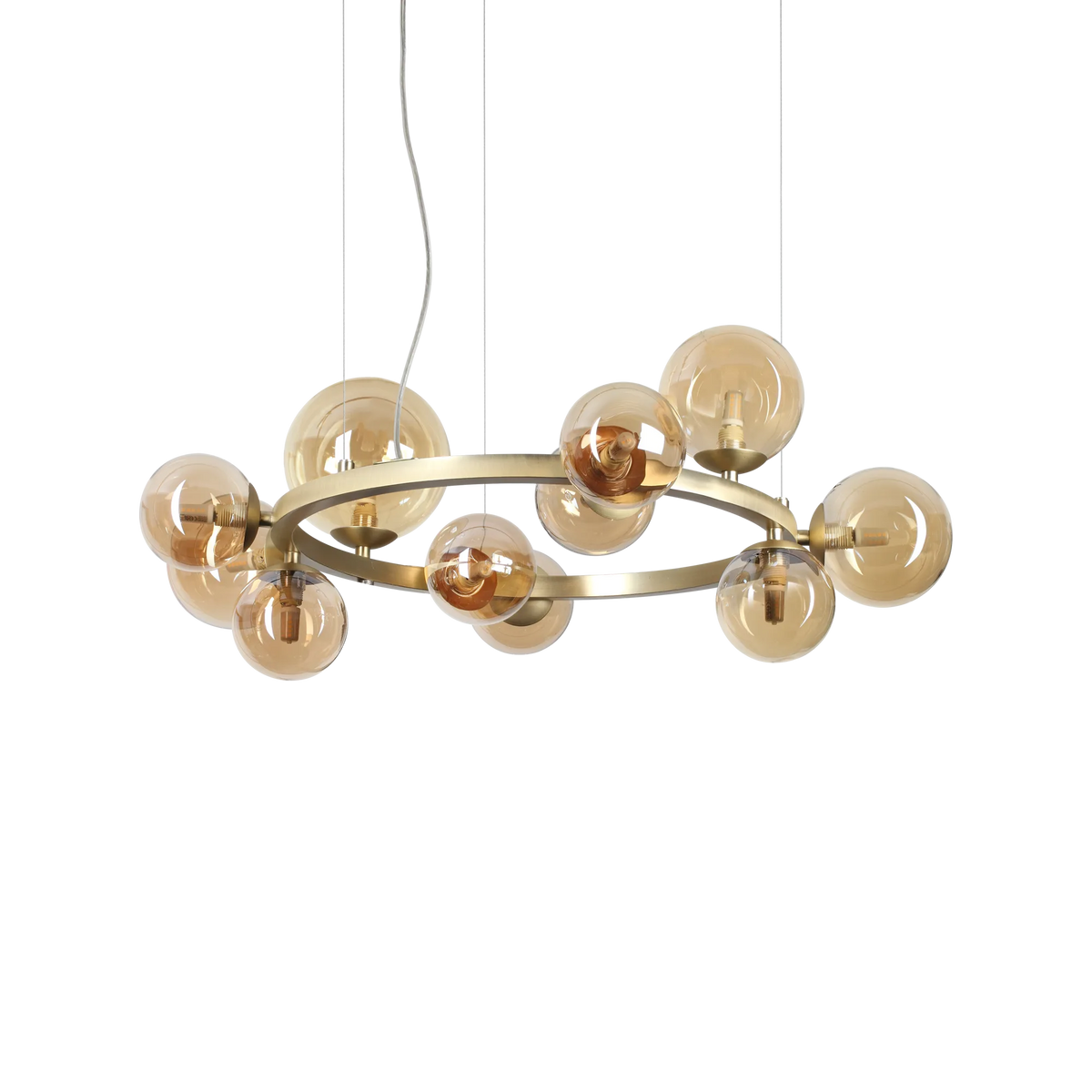 Lustră Ideal Lux Perlage SP11, chihlimbar, 322773