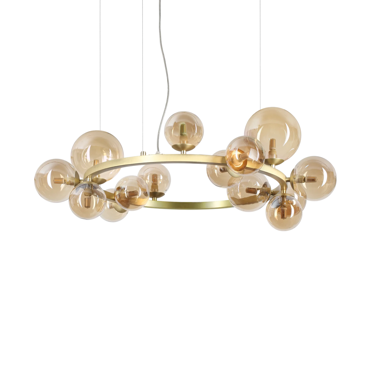 Lustră Ideal Lux Perlage SP14, chihlimbar, 322797