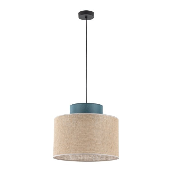 Lampă suspendată TK Lighting Duo, iută / verde, 3256
