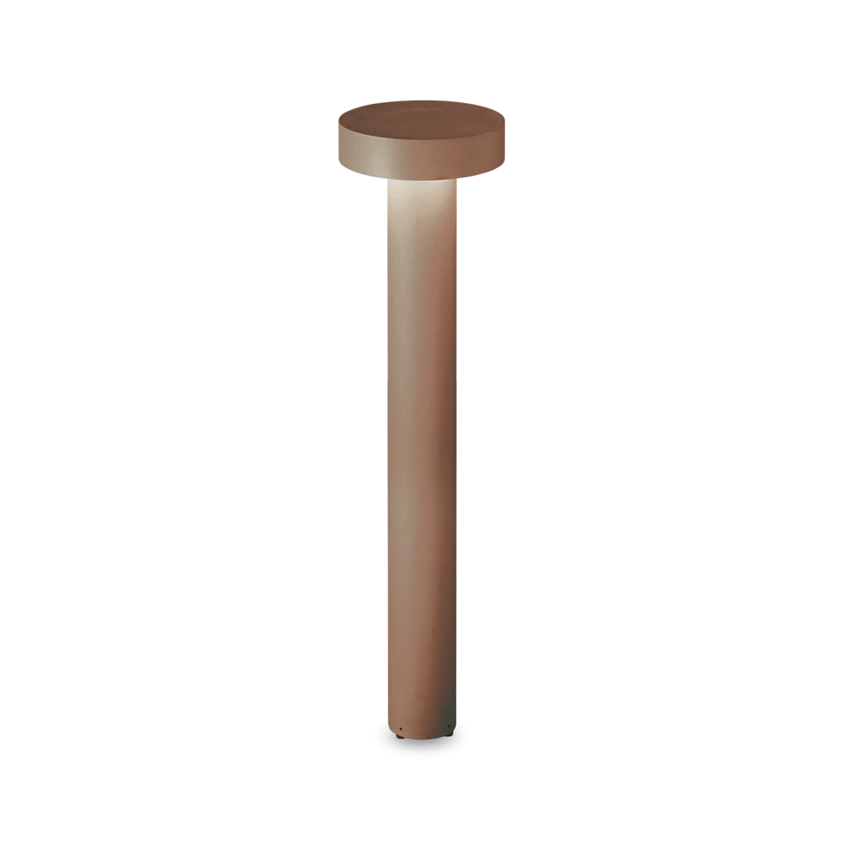 Stâlp de iluminat exterior Ideal Lux Tesla PT4, cafea, H80 cm, 326924