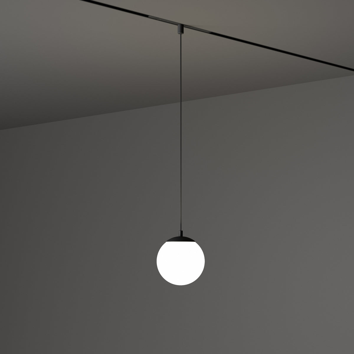 Pendul Ideal Lux Ego Pendant Ball 10W 3000K ON-OFF, alb, 327532