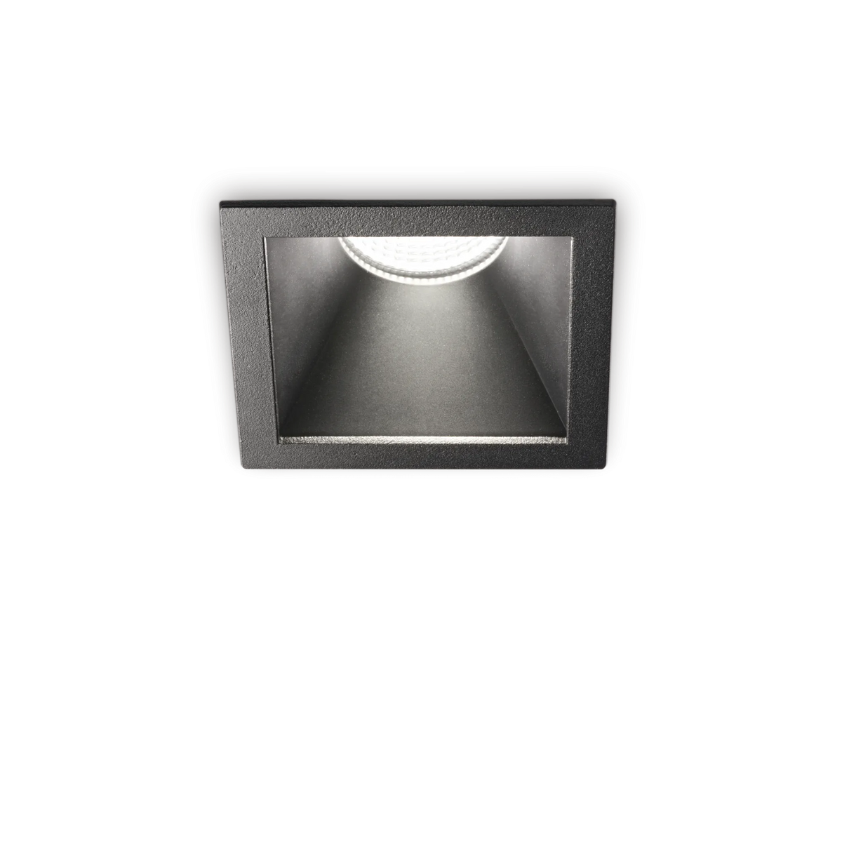 Spot încastrat Ideal Lux Game Trim Square 11W 3000K IP65, negru, 327761