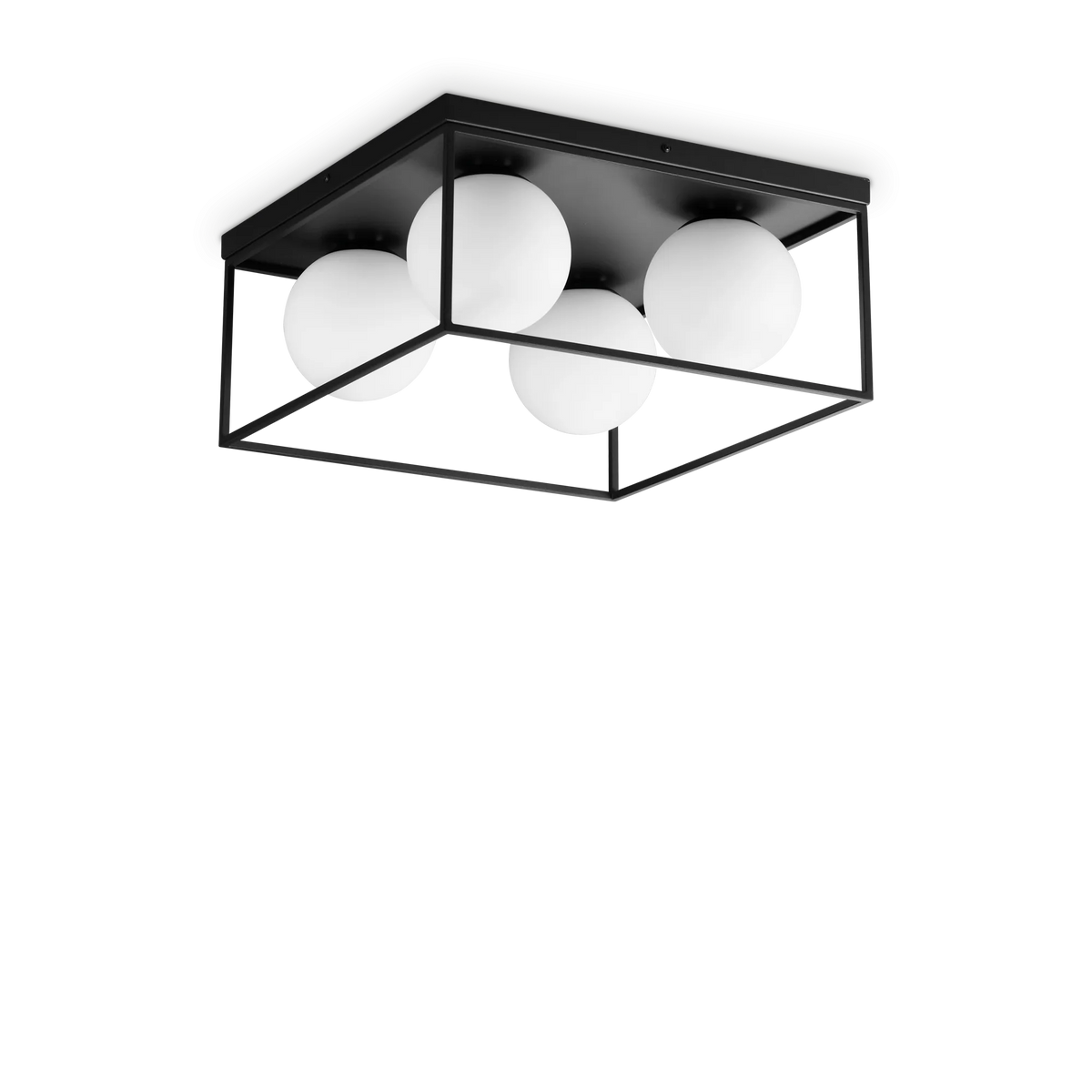 Plafonieră Ideal Lux Lingotto PL4, negru, 327860