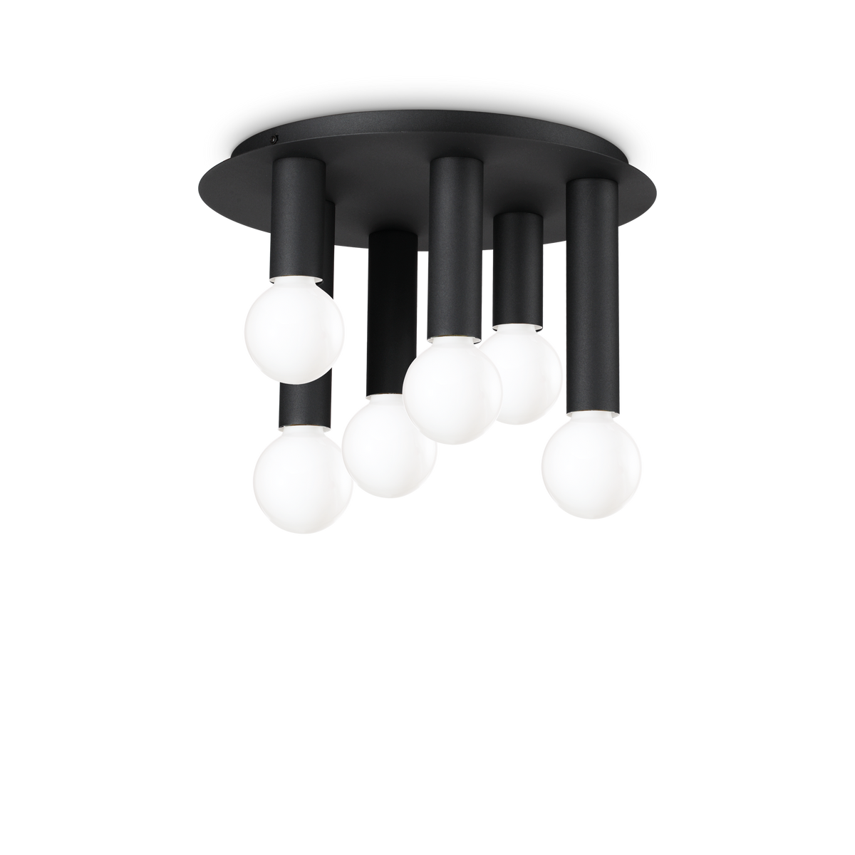 Plafonieră Ideal Lux Petit PL6, negru, 327976