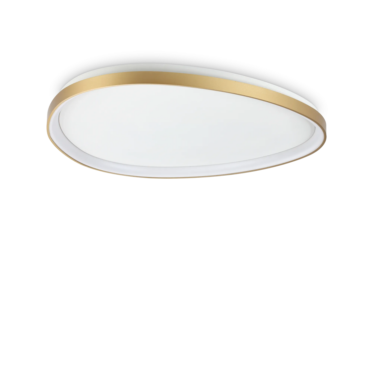 Plafonieră Ideal Lux Gemini ON-OFF 3000K, alamă, Ø81 cm, 328096