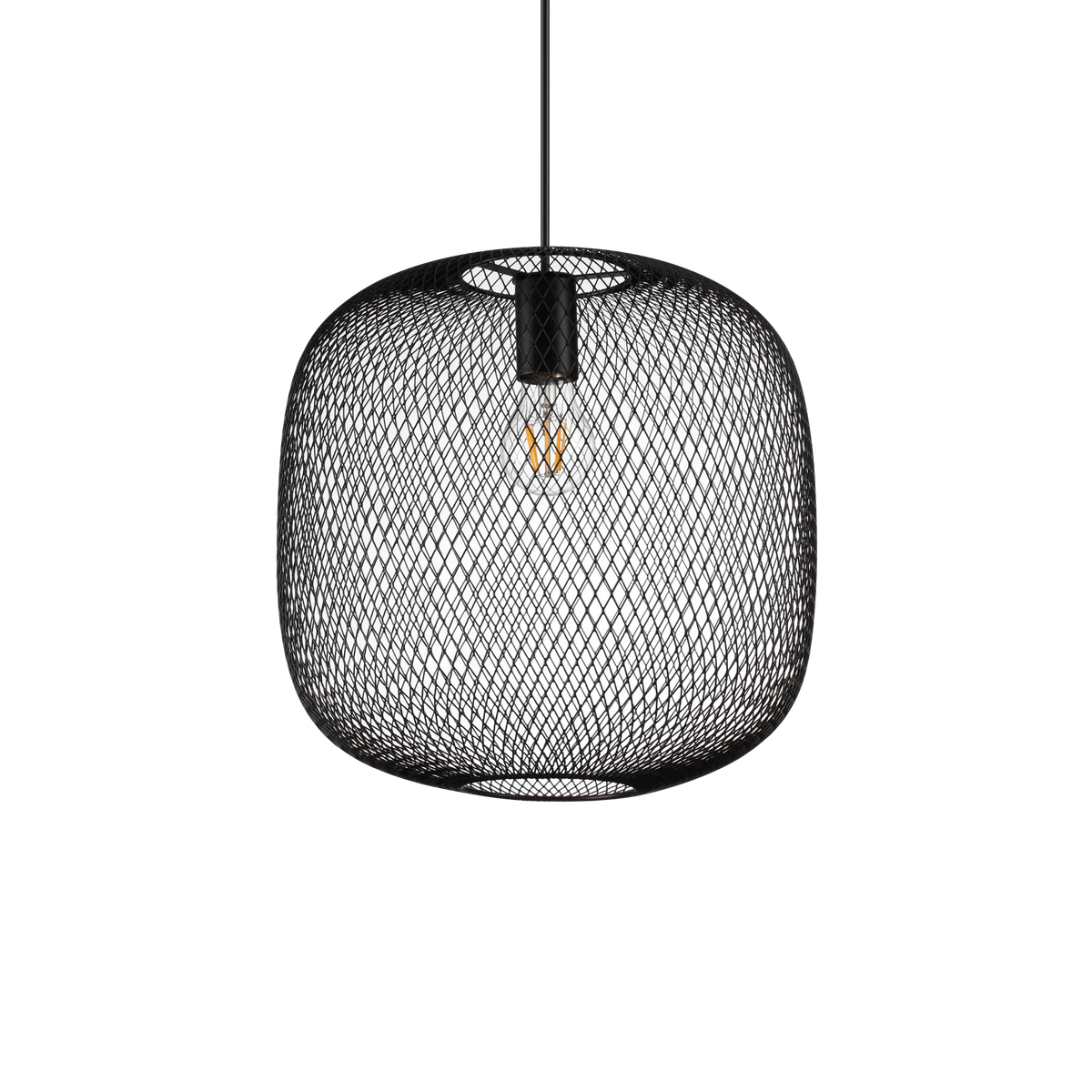 Pendul Ideal Lux Net SP1, negru, Ø34 cm, 328126
