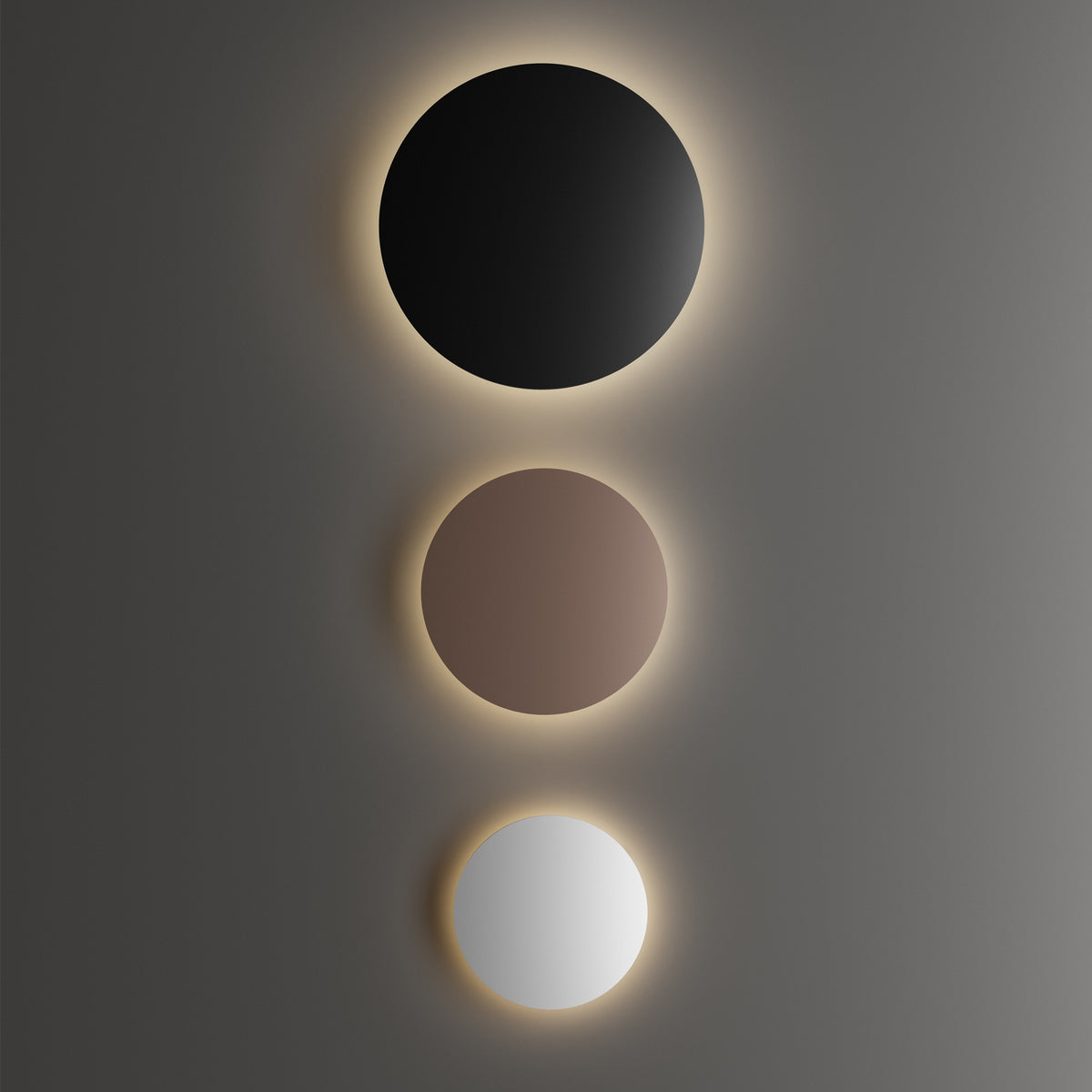 Aplică de exterior Ideal Lux Punto, cafea, Ø24 cm, 328539