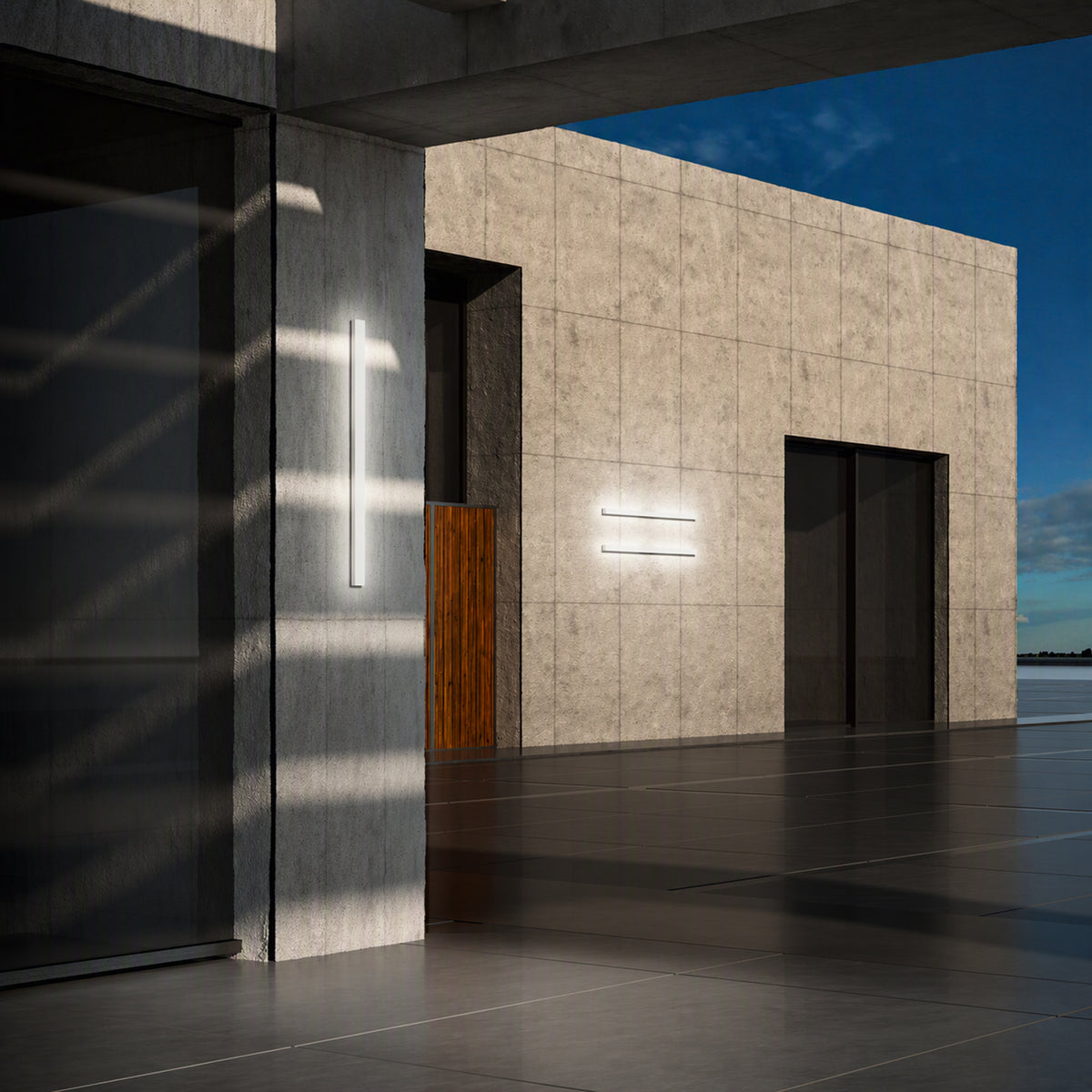 Aplică de exterior Ideal Lux Linea, antracit, Ø144 cm, 313504