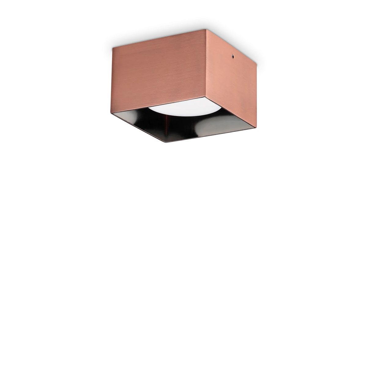 Plafonieră Ideal Lux Spike PL1 Square, cupru, 328812