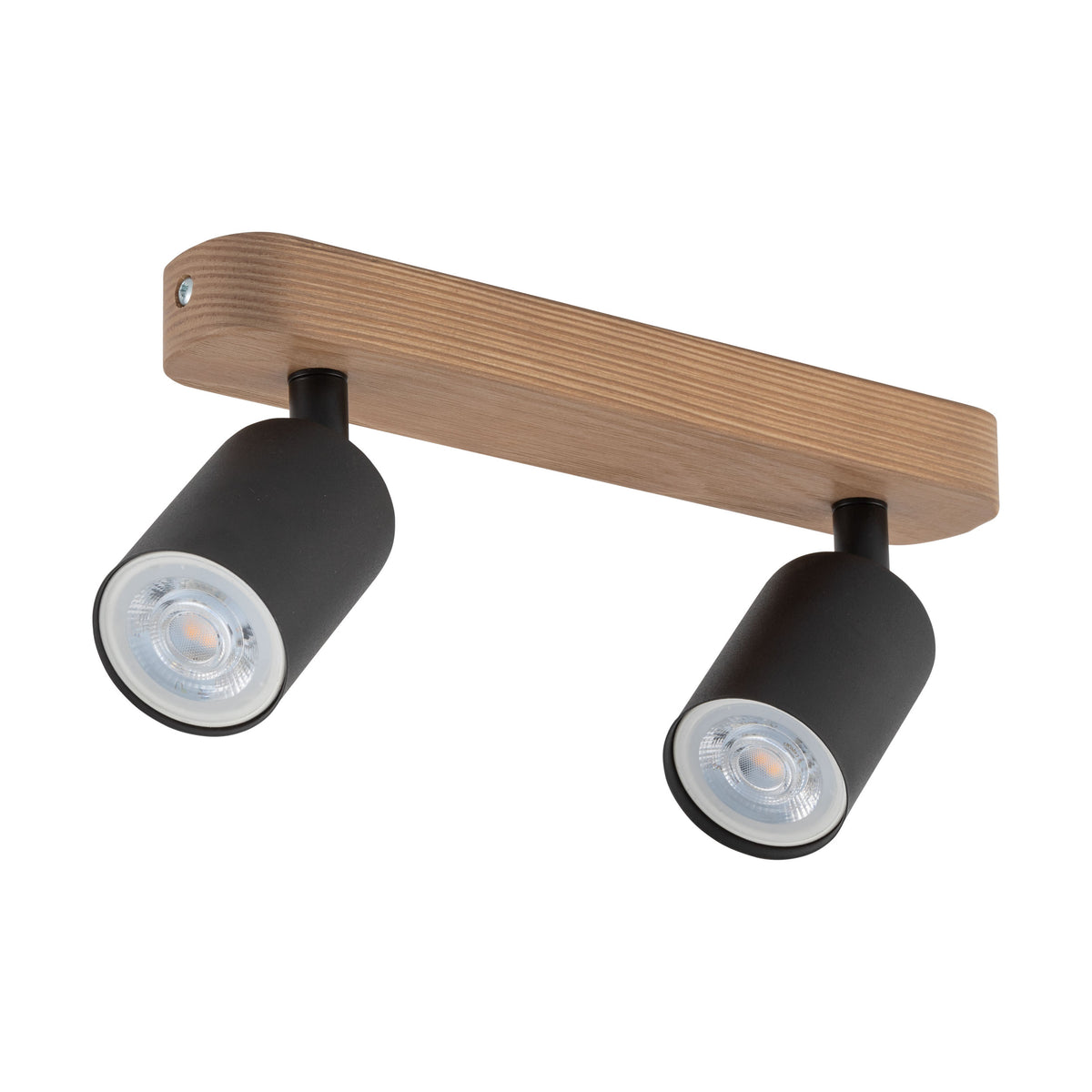 Aplică TK Lighting Top 2, lemn, negru, 2 x GU10, 3291