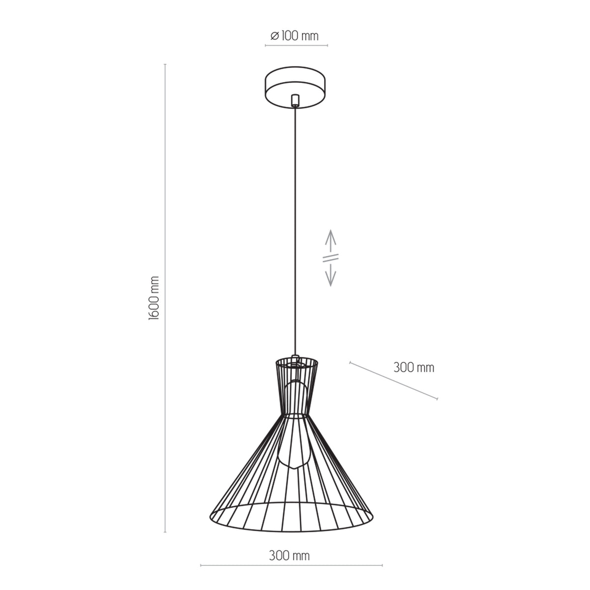 Pendul TK Lighting Sahara 1 300, 3350