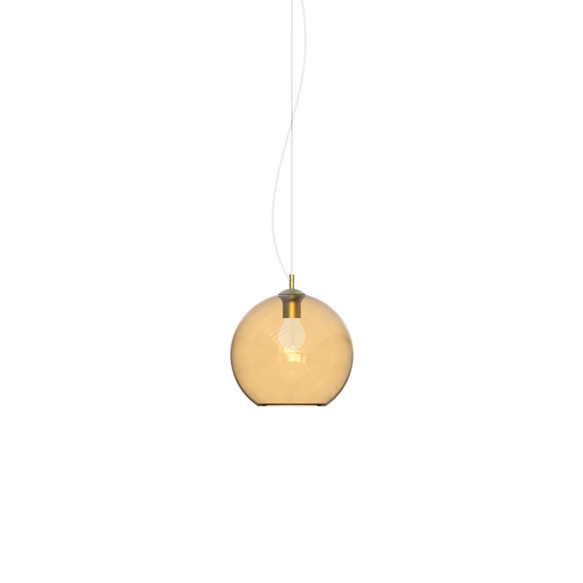 Pendul Ideal Lux Nemo SP1, chihlimbar, Ø20 cm, 339047