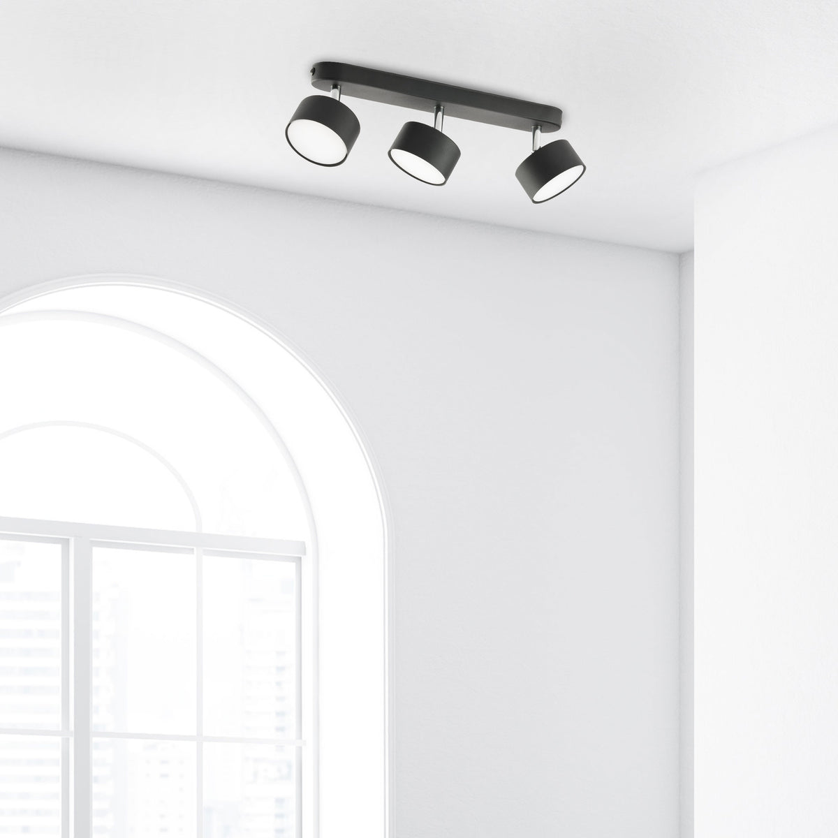 Plafonieră TK Lighting Clark 3, negru, 3 x GX53, 3404