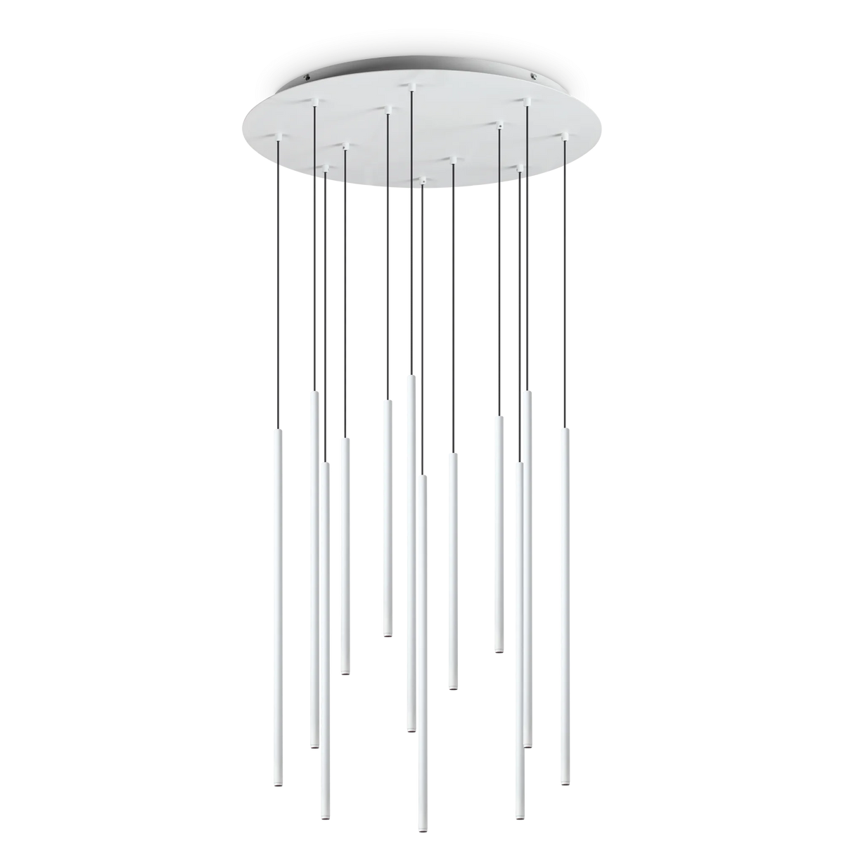 Lustră Ideal Lux Filo SP12 2700K, alb, 341088