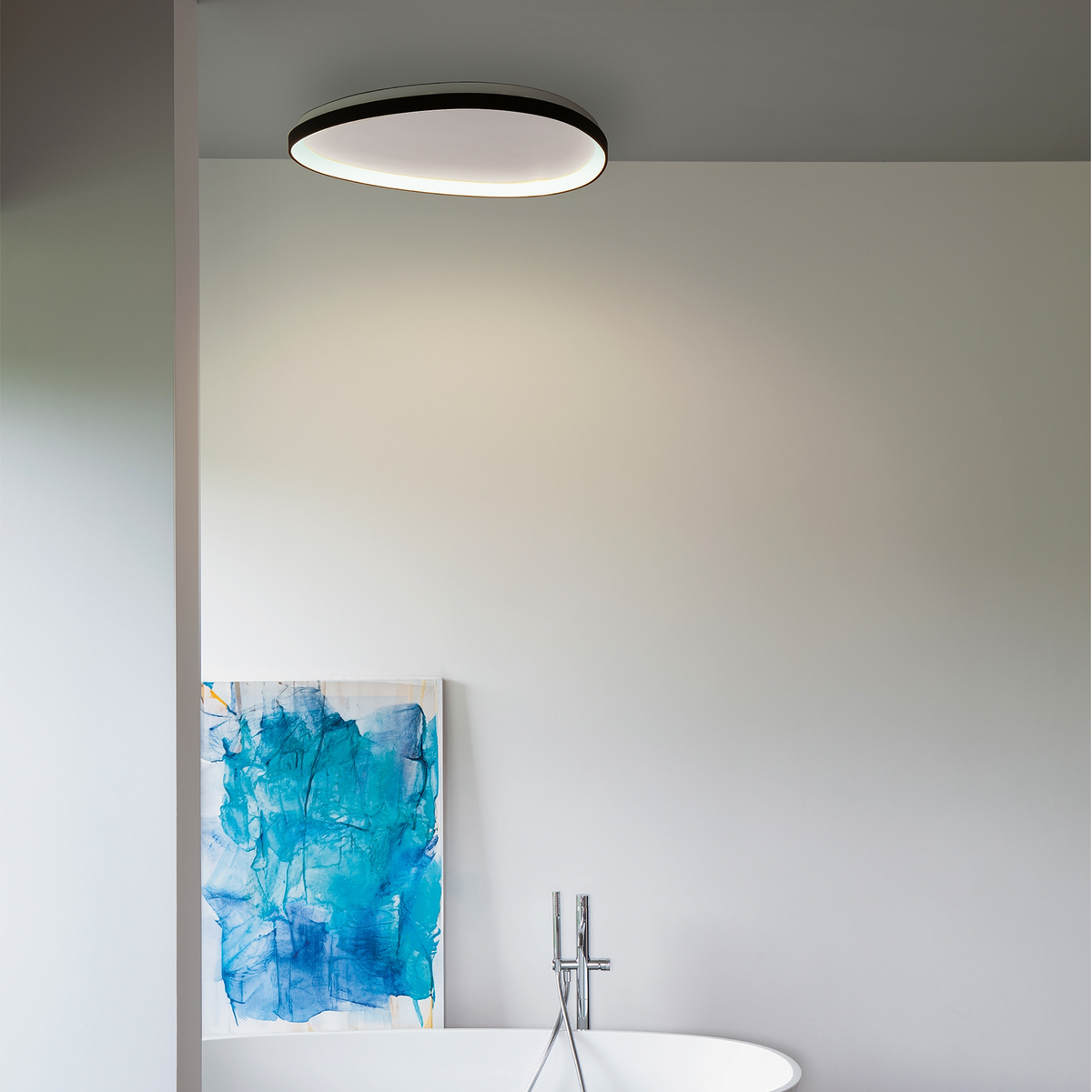 Plafonieră Ideal Lux Gemini ON-OFF 2700K, alamă, Ø42 cm, 341453