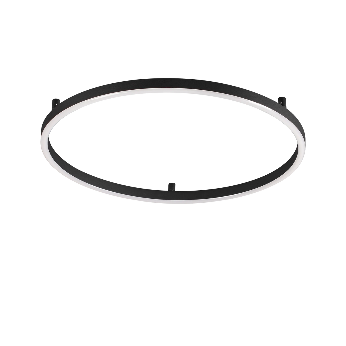 Plafonieră Ideal Lux Oracle Slim Round 2700K ON-OFF, negru, Ø90 cm, 341965