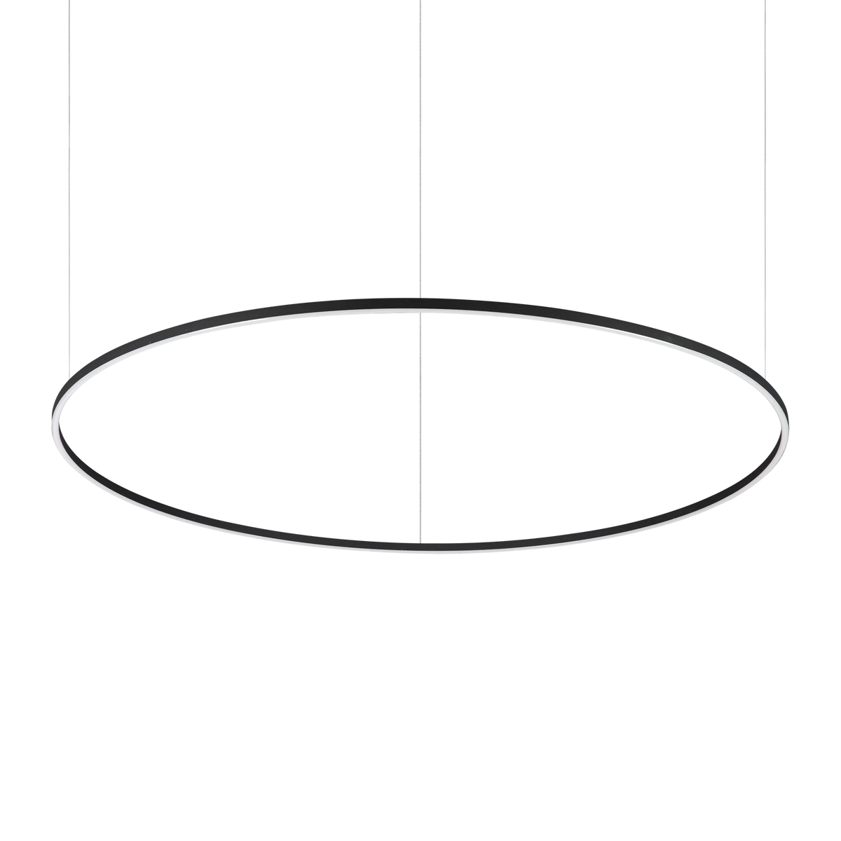 Lustră Ideal Lux Oracle Slim Round 2700K ON-OFF, negru, Ø150 cm, 342160