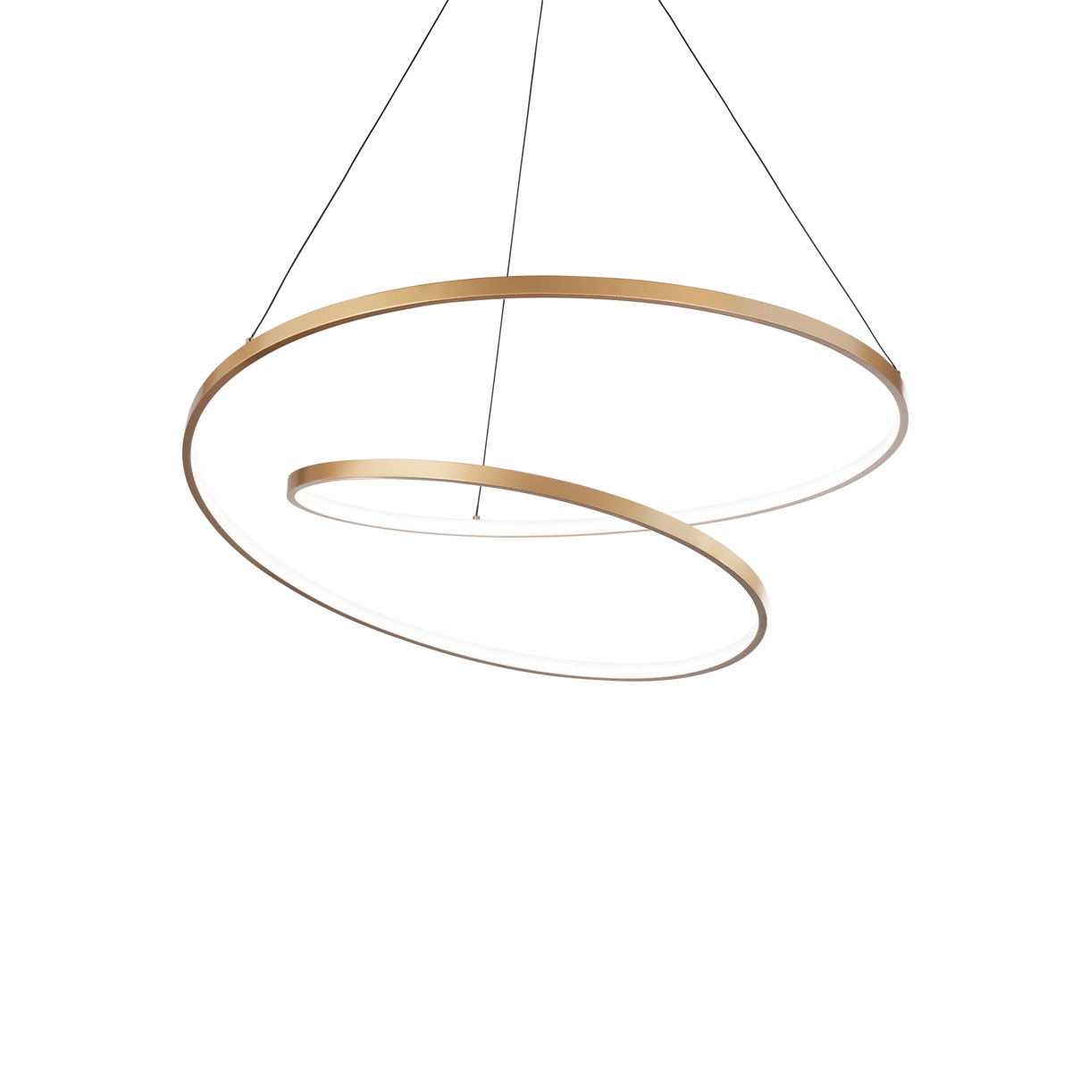 Lustră Ideal Lux Oz ON-OFF 2700K, alamă, Ø60 cm, 342368