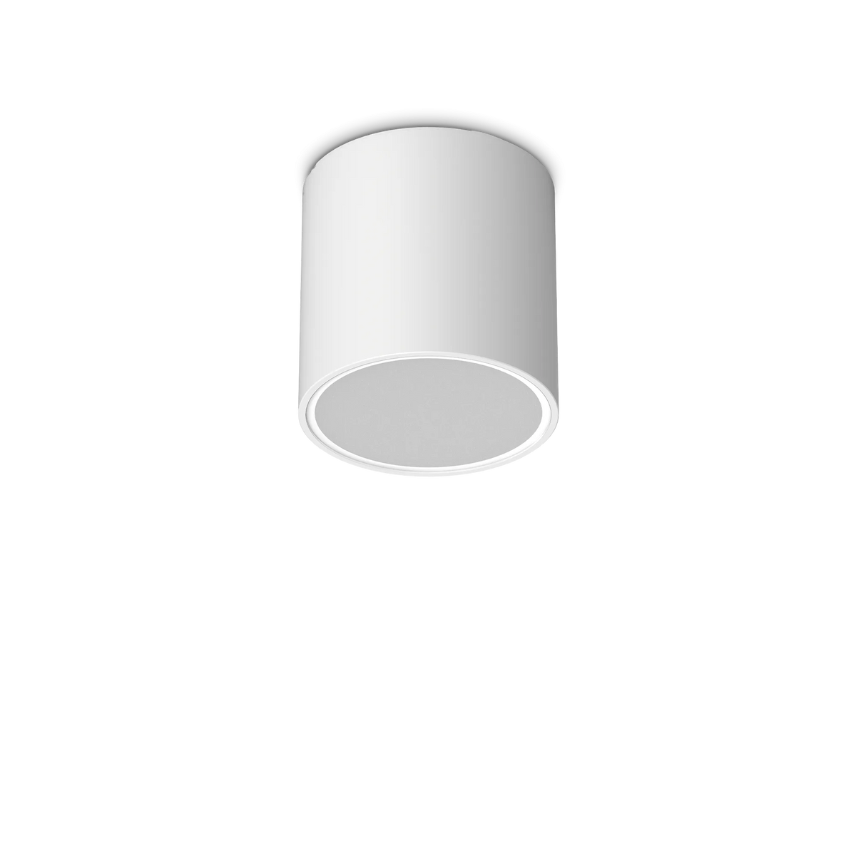 Plafonieră de exterior Ideal Lux Techo PL1 Round, alb, Ø15 cm, 342689