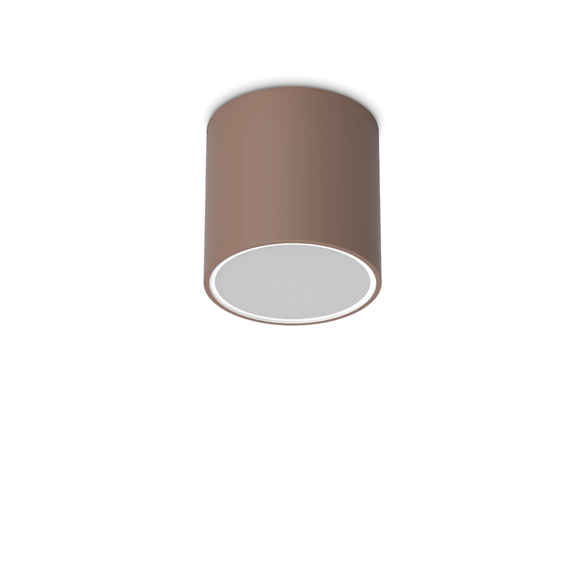 Plafonieră de exterior Ideal Lux Techo PL1 Round, cafea, Ø15 cm, 342696