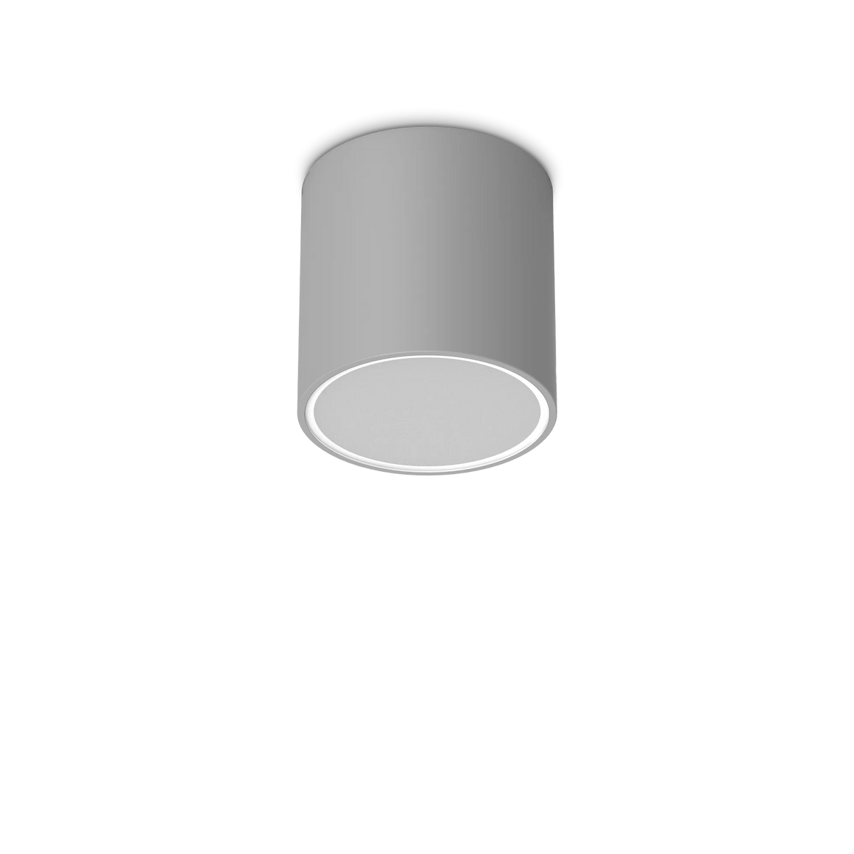 Plafonieră de exterior Ideal Lux Techo PL1 Round, gri, Ø15 cm, 342702
