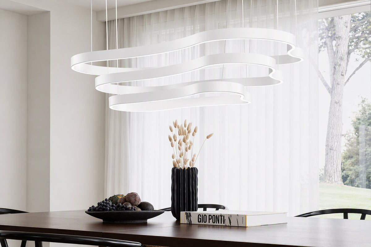 Lustră Ideal Lux Waves-1, alb, 345239