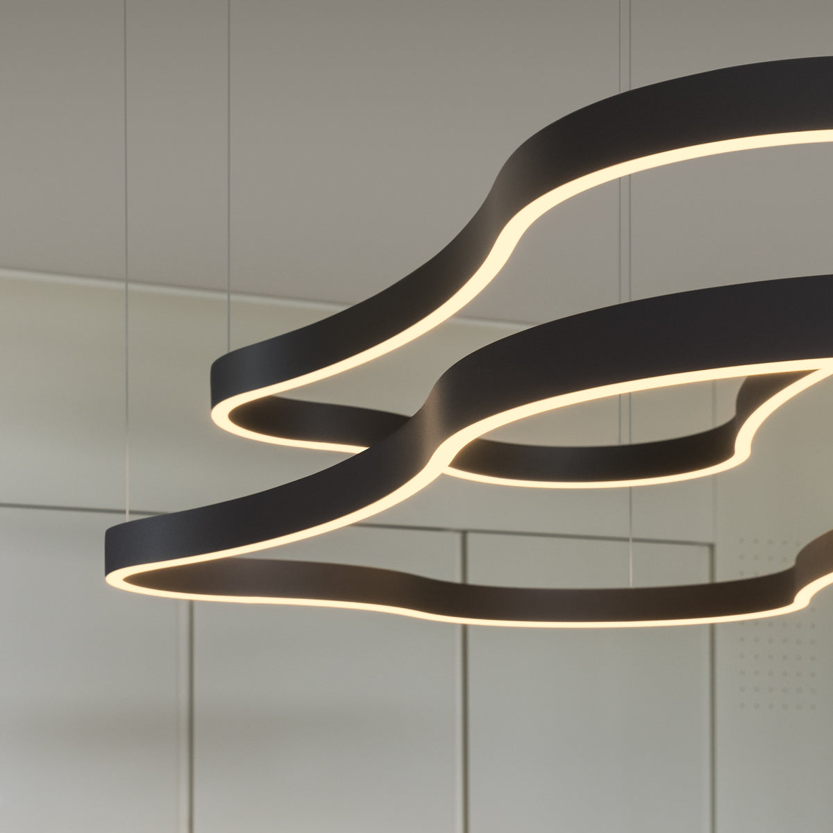 Lustră Ideal Lux Waves-2, negru, 345246