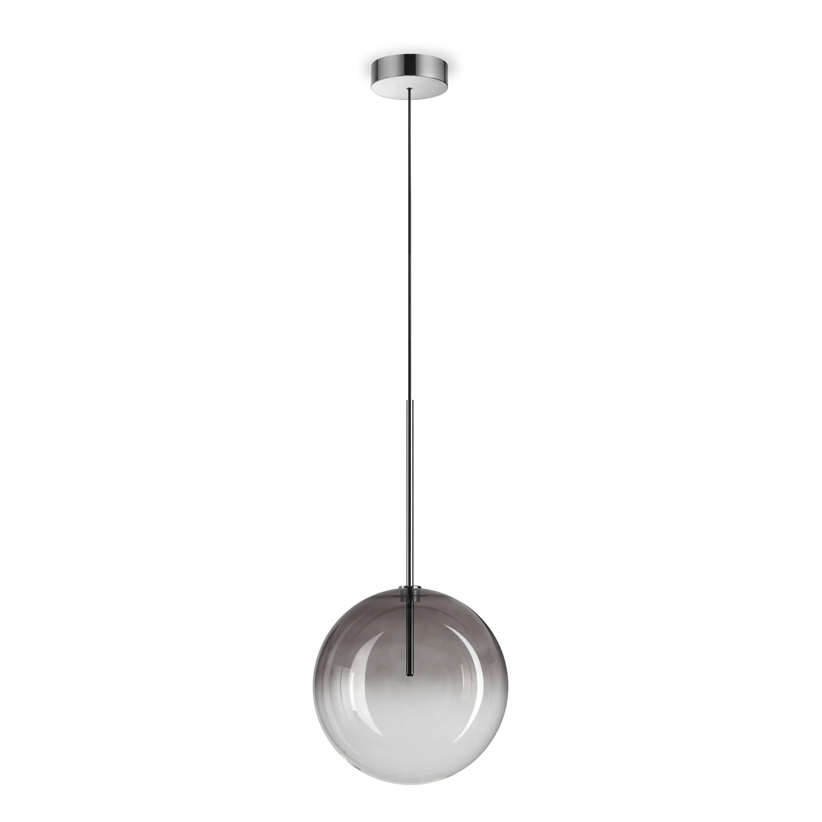 Pendul Ideal Lux Equinoxe SP1, fumuriu, degradé, Ø25 cm, 345376