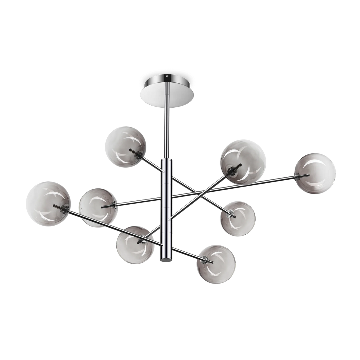 Lustră Ideal Lux Equinoxe SP8, fumuriu, degradé, 345437