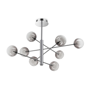 Lustră Ideal Lux Equinoxe SP8, fumuriu, degradé, 345437